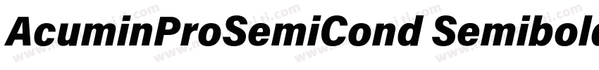 AcuminProSemiCond Semibold1d字体转换